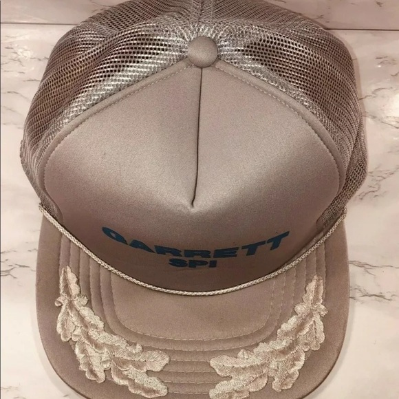 VTG Trucker Hat Vintage Garrett SPI Cap Gray Snapback R.C.C Tag Scrambled Eggs - Picture 3 of 6